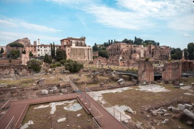 Harabeleri antik Roma ' nın kalıntıları antik mimari, Roma, İtalya.