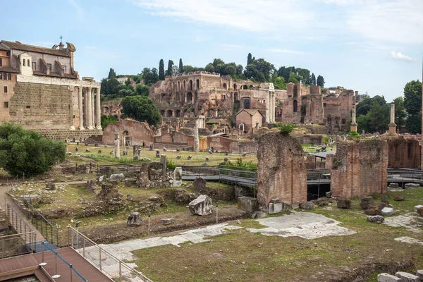 ruins of ancient Rome, remains of ancient architecture, Rome, Italy.
