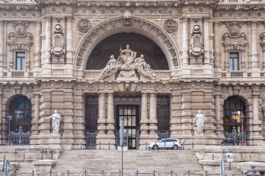 Adalet Sarayı (Corte Suprema di Cassazione), Roma, İtalya, mimari parçalar.