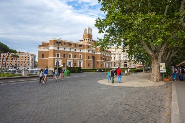Rome, İtalya - 22.06.2018: Güzel bina gözetim mahkeme; Tribunale di Sorveglianza, Roma, İtalya.