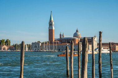 San giorgio maggiore arasında grand canale, Venedik, İtalya.