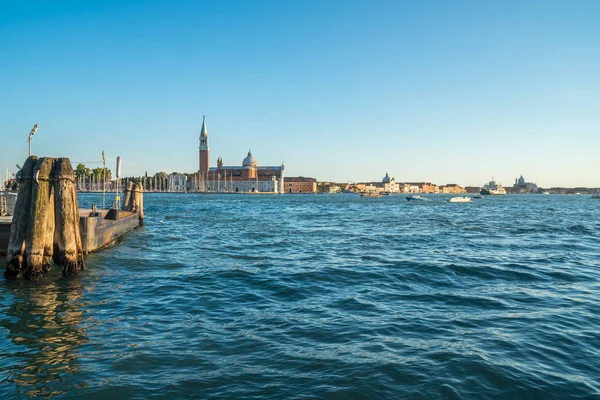 San Giorgio Maggiore Através Grand Canale Veneza Itália — Fotografia de Stock