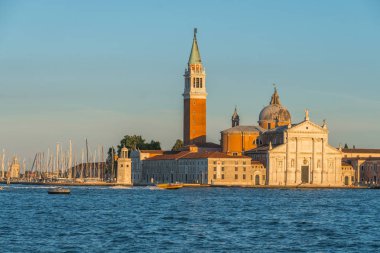 San Giorgio Maggiore Kilisesi Venedik, İtalya, Büyük Kanal Görünümü.