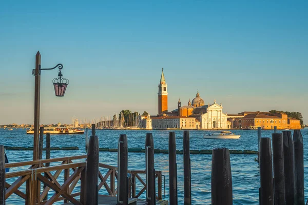 Vista Iglesia San Giorgio Maggiore Venecia Italia Gran Canal — Foto de Stock