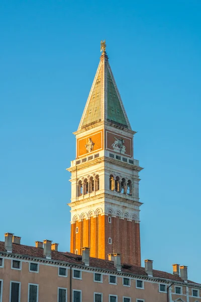 San Marco Campanile Campanario Catedral San Marcos Plaza Venecia — Foto de Stock