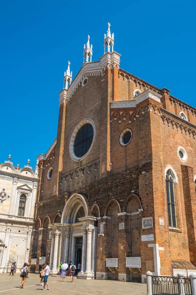 Benátky Itálie 2018 Renesanční Bazilice Svatých Giovanni Paolo Benátkách — Stock fotografie