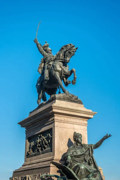 Venedig Italien 2018 Denkmal Für Sieger Emmanuel Venedig Vater Des — Stockfoto