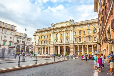 Rome, İtalya - 23.08.2018: eski Roma, sokaklarda.