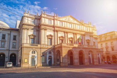 Milan, İtalya - 14.08.2018: Teatro alla Scala, Milano, İtalya.