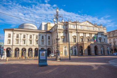 Milan, İtalya - 14.08.2018: Teatro alla Scala, Milano, İtalya.