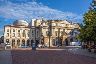 Milan, İtalya - 14.08.2018: Teatro alla Scala, Milano, İtalya.