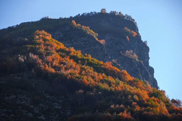 Kazbegi 조지아에서 화려한 카프카스 산맥에서 화려한가 — 스톡 사진
