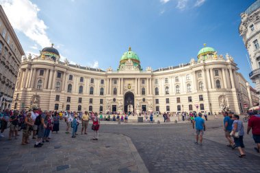 Vienna, Avusturya - 19.08.2018: Atlı arabası veya Fiaker, po