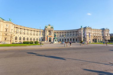 Viyana, Avusturya - 19.08.2018: Viyana'da yer alan bir Sarayı Hofburg Sarayı dır.