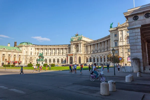Wiedeń Austria 2018 Pałac Hofburg Palace Mieści Się Pałacu Znajduje — Zdjęcie stockowe