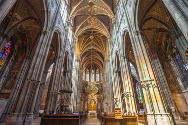 Vienna, Avusturya-19.08.2018: İç adak kilisenin Viyana'da.