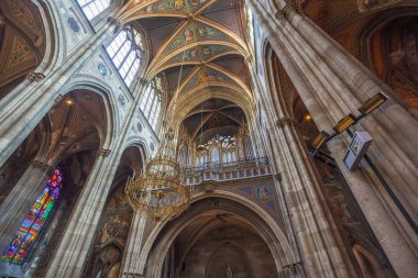 Vienna, Avusturya-19.08.2018: İç adak kilisenin Viyana'da.