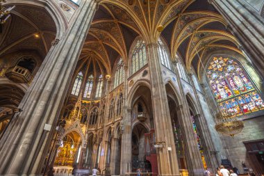 Vienna, Avusturya-19.08.2018: İç adak kilisenin Viyana'da.