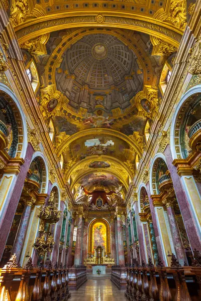Viena Austria 2018 Interier Jesuit Church University Church Ignaz Seipel —  Fotos de Stock