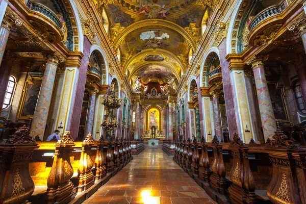 Viena Áustria 2018 Interier Igreja Jesuíta Igreja Universitária Ignaz Seipel — Fotografia de Stock