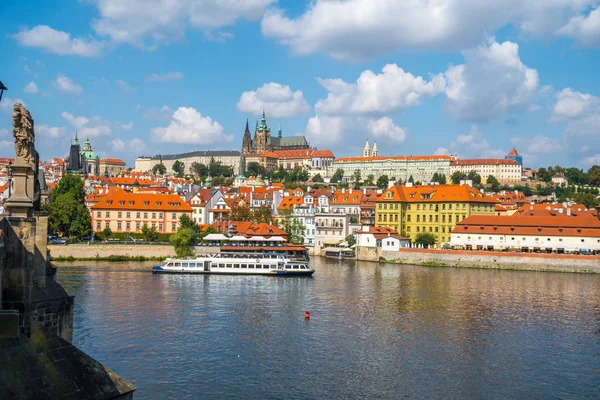 Veduta Del Castello Praga Della Cattedrale San Vito Dal Fiume — Foto Stock