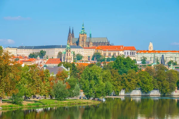 Veduta Del Castello Praga Della Cattedrale San Vito Dal Fiume — Foto Stock