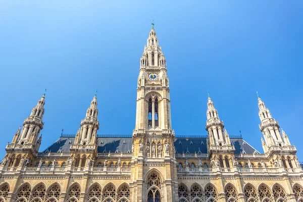 Hochgotischer Bau Des Wiener Rathauses — Stockfoto