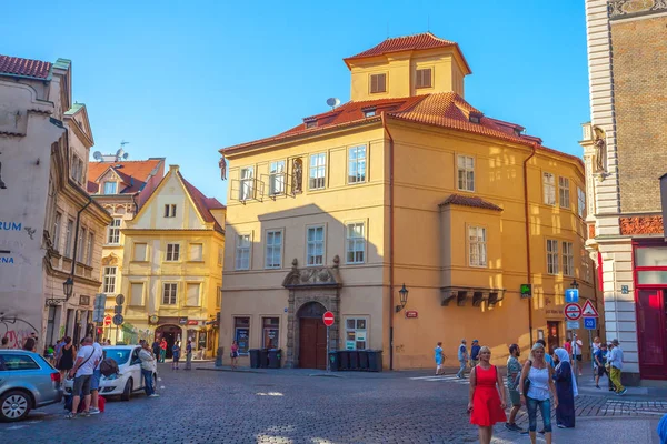 Praga Republika Czeska 2018 Widok Ulicę Centrum Starej Pragi Stolica — Zdjęcie stockowe