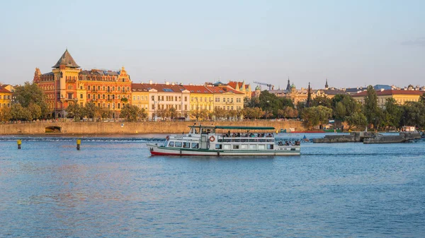 Prag Tschechische Republik 2018 Blick Auf Den Fluss Vitava Prag — Stockfoto