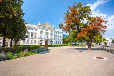 Vienna, Avusturya - 19.08.2018: Trautson Sarayı. Landmark 1710-1712 yılları arasında inşa edilmiş.