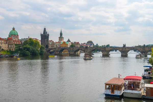 Praga República Checa 2018 Vista Arquitectura Del Muelle Ciudad Vieja —  Fotos de Stock