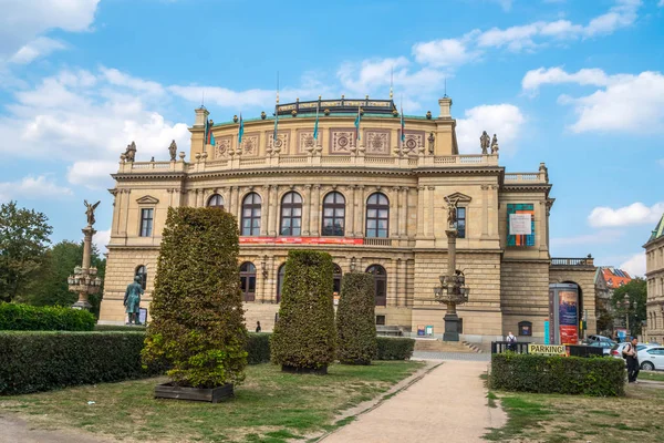 2018 Praga República Checa Edificio Rudolfinum Plaza Jan Palach Praga —  Fotos de Stock