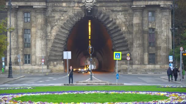 Budapešť Maďarsko 2018 Adam Clark Tunel Budapešti — Stock video
