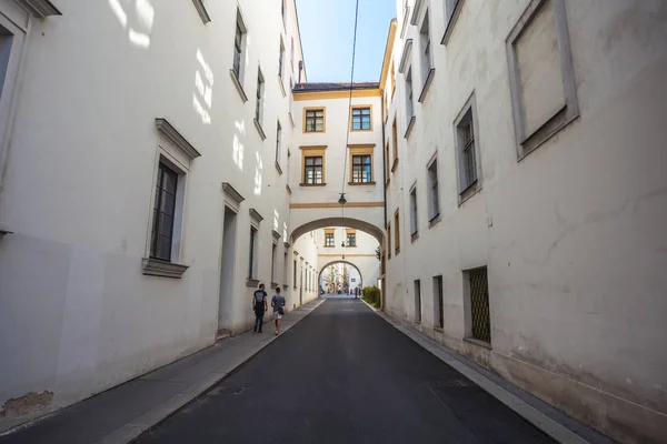 Calle Estrecha Ciudad Vieja Viena Austria — Foto de Stock