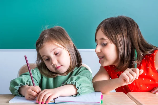 küçük kız kardeşi olarak o bir defterde berabere ablası bakar.