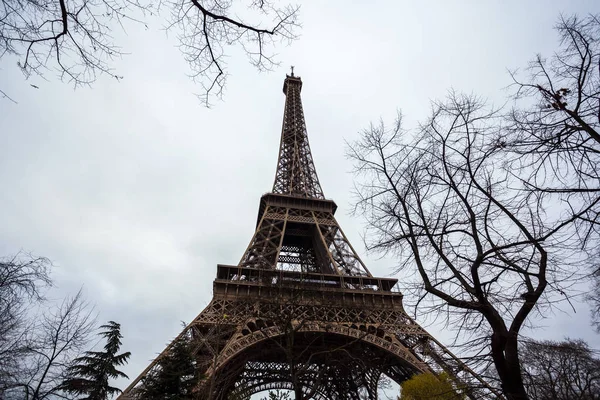 Eiffel Tower Paris Shot Sky — Stock Photo, Image