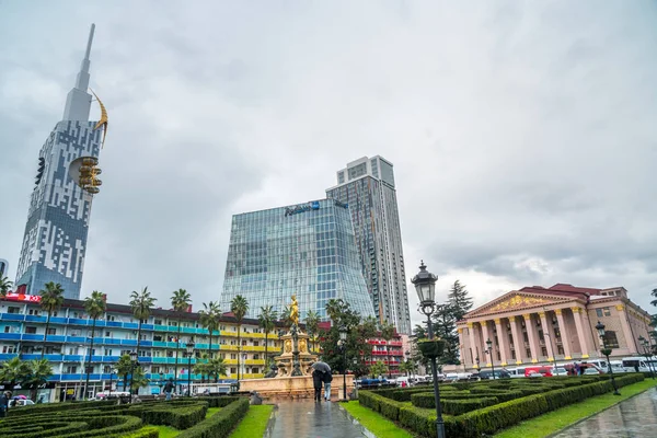 Batumi Georgia 2018 Radisson Blue Hotel Batumi Drama Theatre Edificios — Foto de Stock