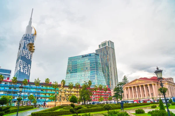 Batumi Georgia 2018 Radisson Blue Hotel Batumi Drama Theatre Edificios — Foto de Stock