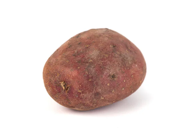 Röd Söt Stor Potatis Närbild Isolerad Vit Bakgrund — Stockfoto