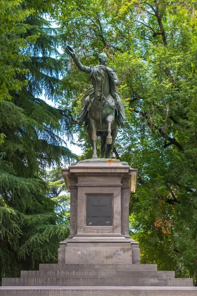 Milan Olaszország 2018 Napóleon Iii Emlékműve Végre Szobrász Francesco Barzaghi — Stock Fotó