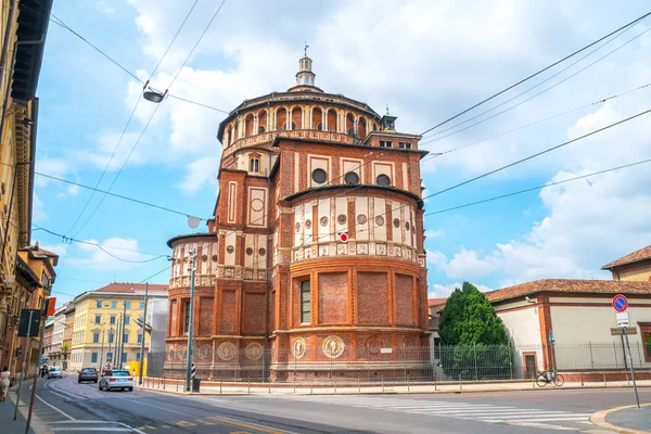 Vista Igreja Santa Maria Novella Estilo Milão Renascentista Casa Afresco — Fotografia de Stock