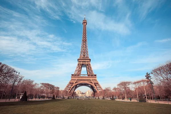 Mooie Foto Van Eiffeltoren Parijs Frankrijk — Stockfoto