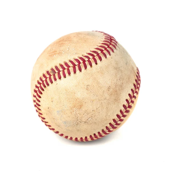 Одягнений бейсбол ізольований на білому тлі, спорт — стокове фото