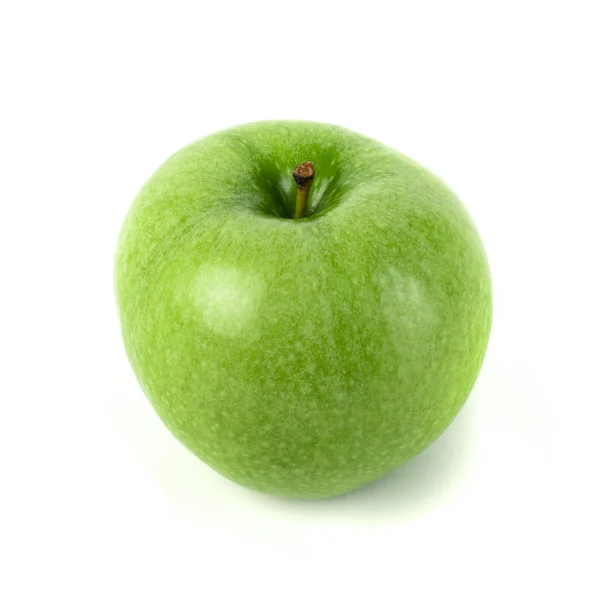 Perfeito maçã verde fresco isolado em fundo branco — Fotografia de Stock