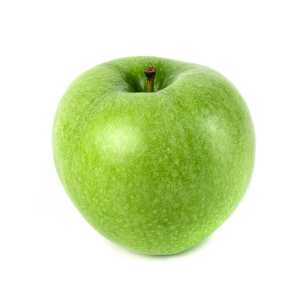 Kusursuz Taze Yeşil Elma Beyaz Arkaplanda İzole Edildi — Stok fotoğraf