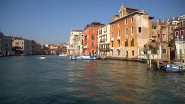 Venedik, Italya-15.03.2019: teknede büyük Kanal Görünümü