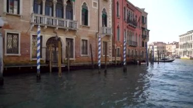 Venedik, Italya-15.03.2019: teknede büyük Kanal Görünümü