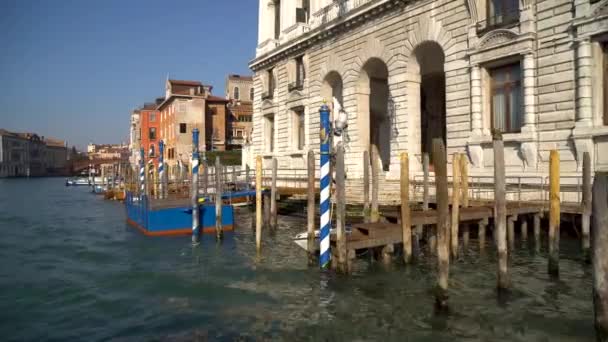 Venezia Italia 2019 Veduta Del Canal Grande Dalla Barca — Video Stock