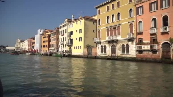 Veneza Itália 2019 Vista Grande Canal Barco — Vídeo de Stock