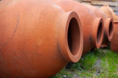 Gürcü geleneksel testi kvevri şarap açık